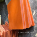 Componente dell'attrezzatura Piatto in bachelite nero/arancione Hard